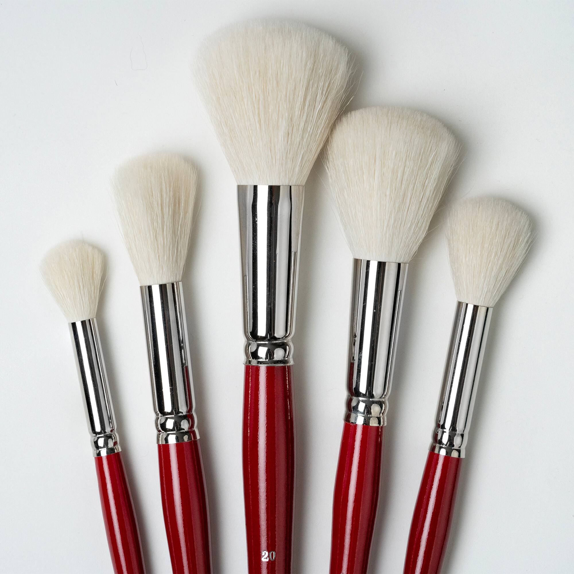 Silver Brush Limited Silver Mops™ 5 Piece Round White Brush Set